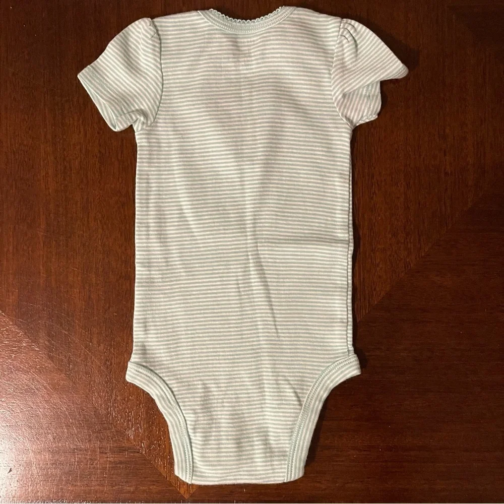 Carter’s | stripped Happy Girl Onesie | 12 mo